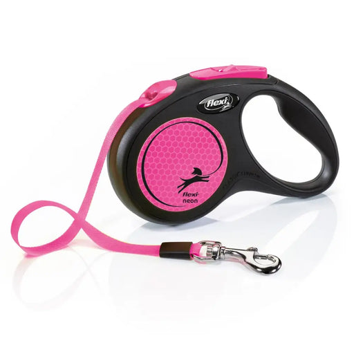 Flexi New Neon S 5 м прибиращ се повод за кучета