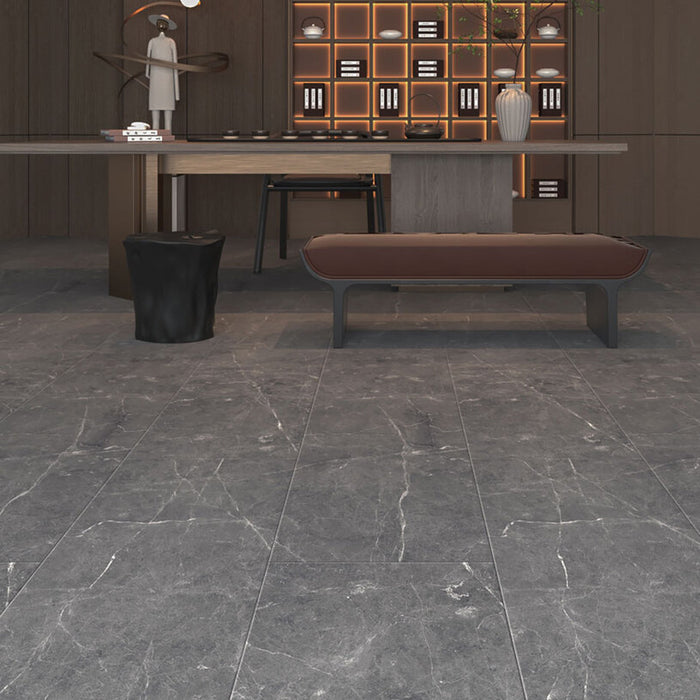 SPC ПОДОВА НАСТИЛКА FLOOR DESIGN СИВ МРАМОР
