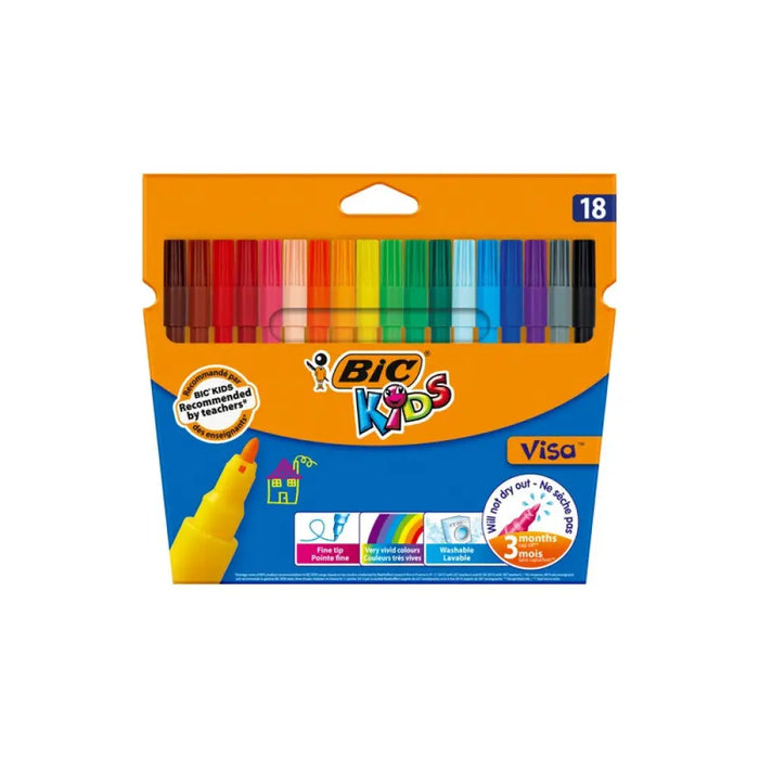 ФЛУМАСТЕРИ VISA 18бр. BIC