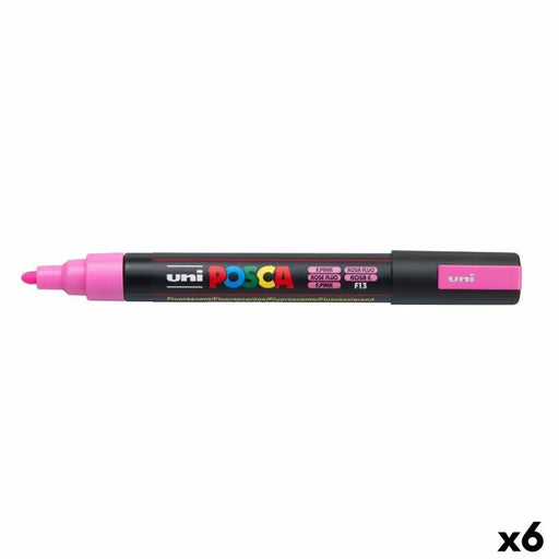 Флуоресцентен Маркер POSCA PC-5M Розов (6 броя)