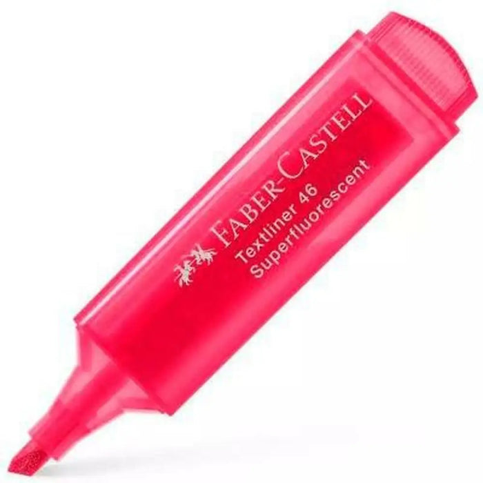 Флуоресцентен Маркер Faber-Castell Червен (10 броя)
