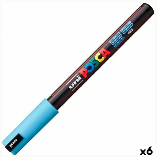 Флуоресцентен Маркер POSCA PC-1MR Син (6 броя)