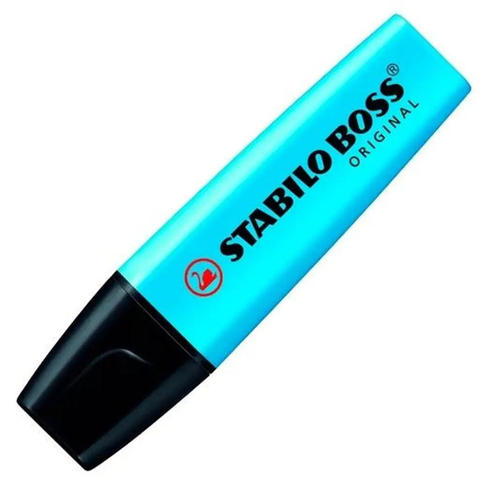 Флуоресцентен Маркер Stabilo Boss Син (10 броя) (1 броя)