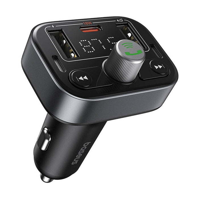 FM трансмитер Baseus S-09 Pro Bluetooth 5.3 черен