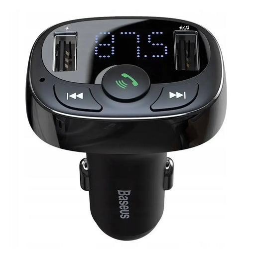 FM трансмитер Baseus T-Typed Bluetooth MP3 2x USB