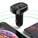 FM трансмитер Baseus T-Typed Bluetooth MP3 2x USB