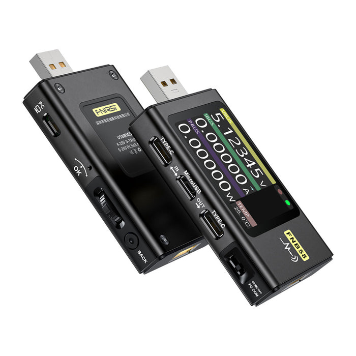 FNIRSI FNB58 USB тестер за портове, черен