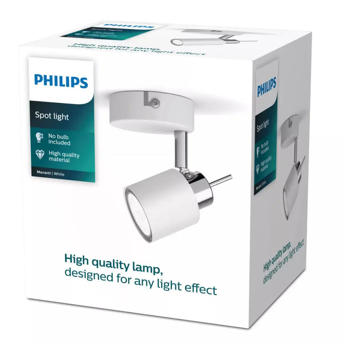 Фокус Philips meranti Бял GU10 8 x 15,5 x 8 cm