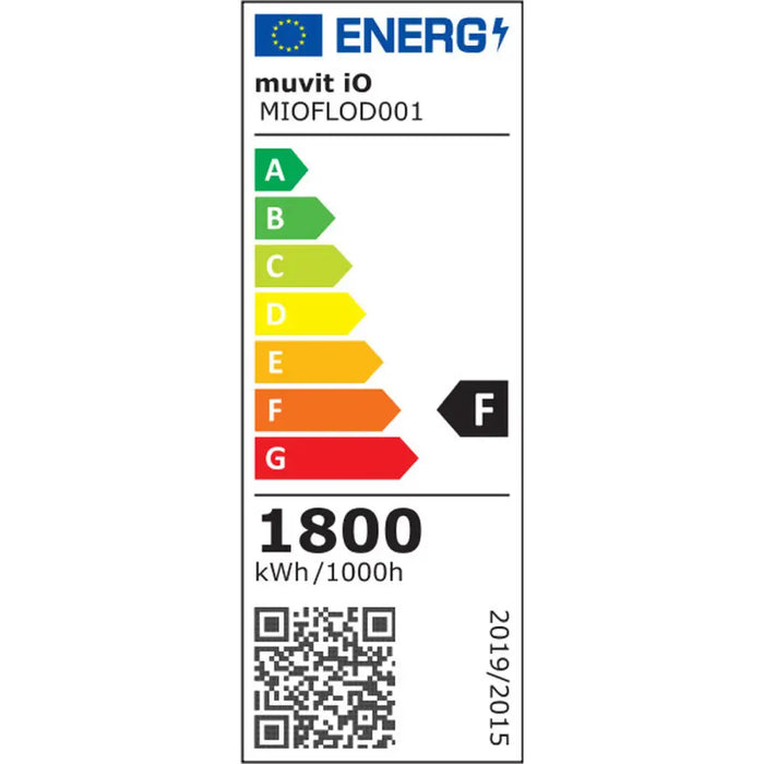 Фокус на Прожектор Muvit MIOFLOD001 F Черен 20 W (2700 K)