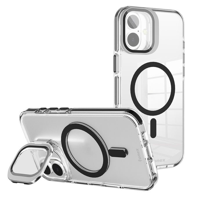 КАЛЪФ FONEX HARD IPHONE 16 PLUS CLR/BLK
