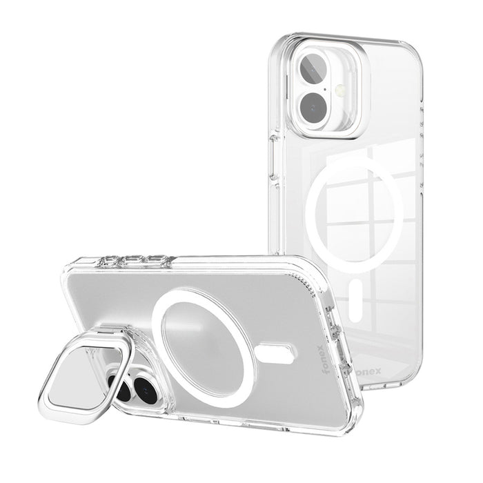 КАЛЪФ FONEX HARD IPHONE 16 CLEAR/WHITE