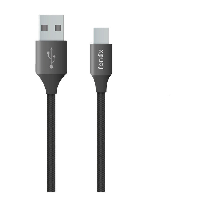 КАБЕЛ FONEX USB-A TYPE-C 12W 1m BLACK