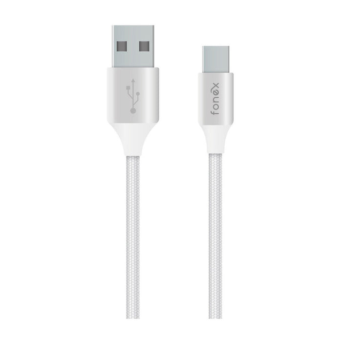 КАБЕЛ FONEX USB-A TYPE-C 12W 1m WHITE