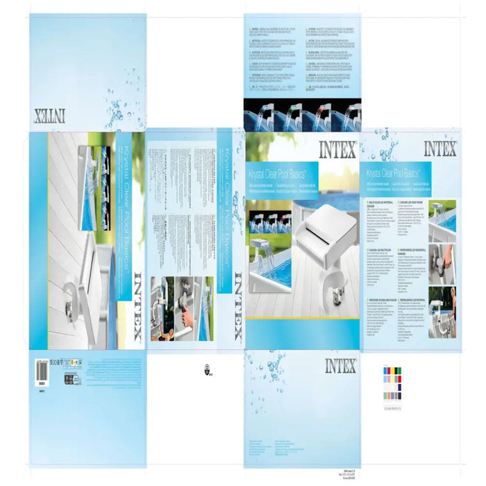 Фонтан с вода LED Intex 28090 28 x 29 x 33 cm LED Светлина