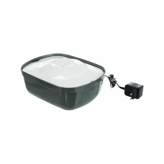 Фонтан за Домашни Любимци Trixie Polygon Бял Сив Силикон