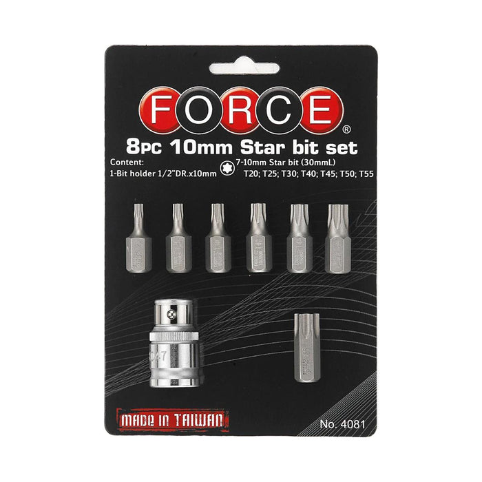 КОМПЛЕКТ НАКРАЙНИЦИ TORX 10ММ 8Ч FORCE