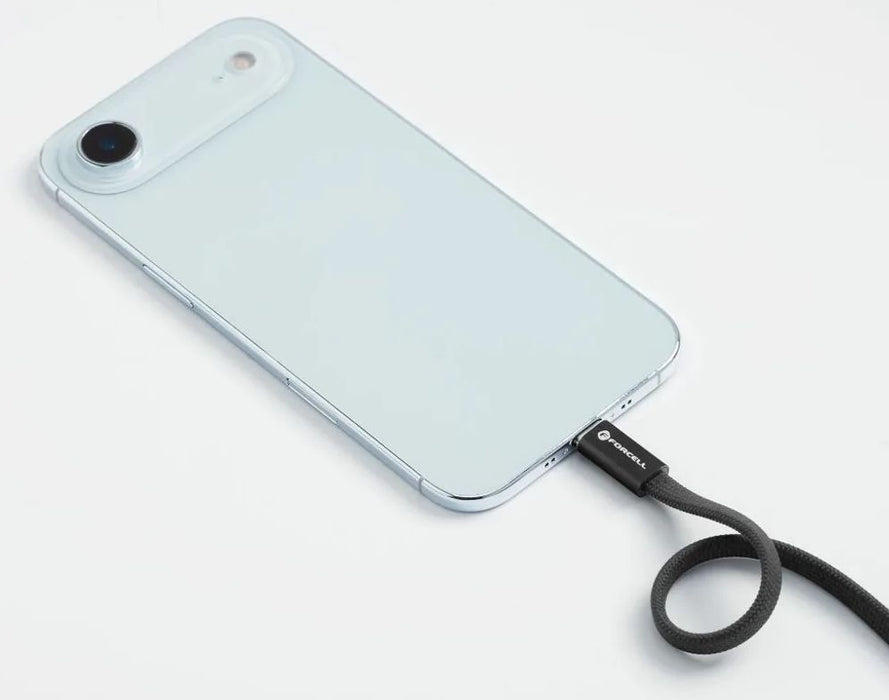 Кабел Forcell - F-Energy C338, USB-C/USB-C, 60W, 2m, черен