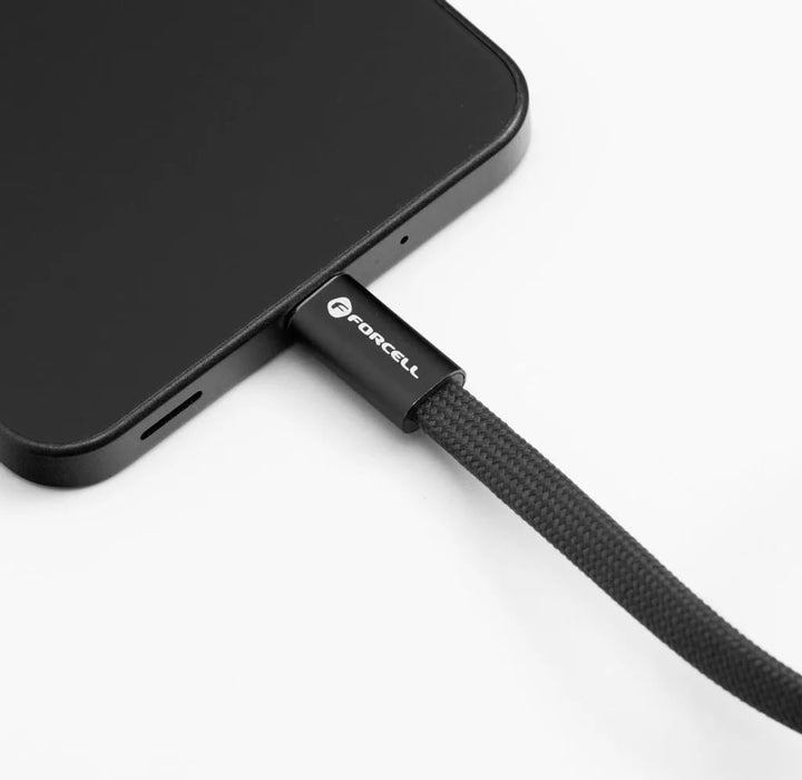 Кабел Forcell - F-Energy C338, USB-C/USB-C, 60W, 2m, черен