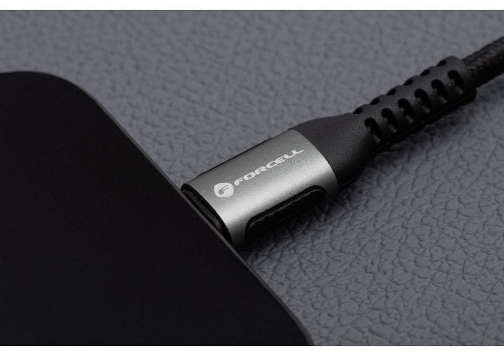 Кабел Forcell - F-Energy C263, USB-C/USB-C, 240W, 1.2 m, черен