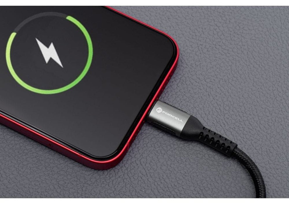 Кабел Forcell - F-Energy C263, USB-C/USB-C, 240W, 1.2 m, черен