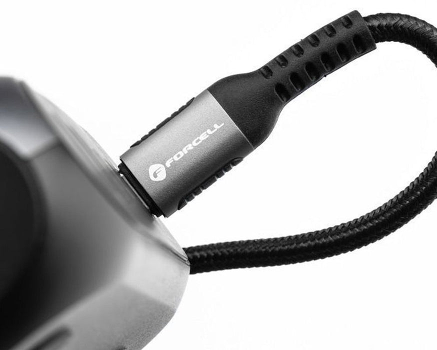 Кабел Forcell - F-Energy C263, USB-C/USB-C, 240W, 1.2 m, черен