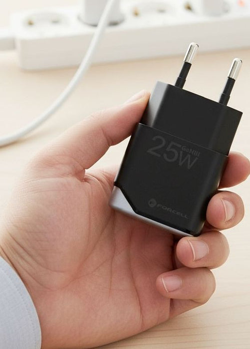 Зарядно устройство Forcell - F-Energy B125101-E, 25W, GaN III, черно