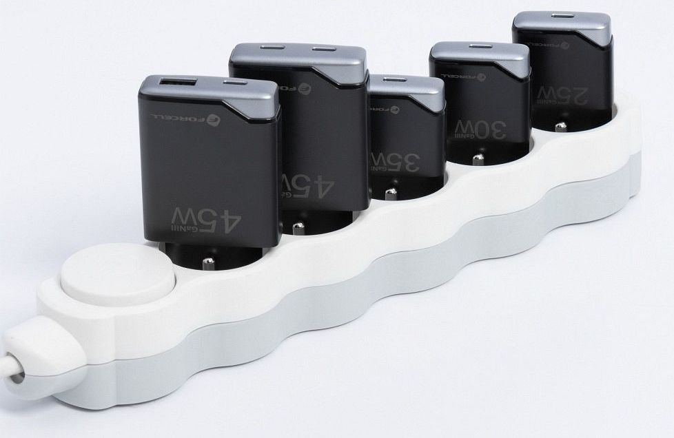 Зарядно устройство Forcell - F-Energy, B245201(2C), 45W, GaN III, черно