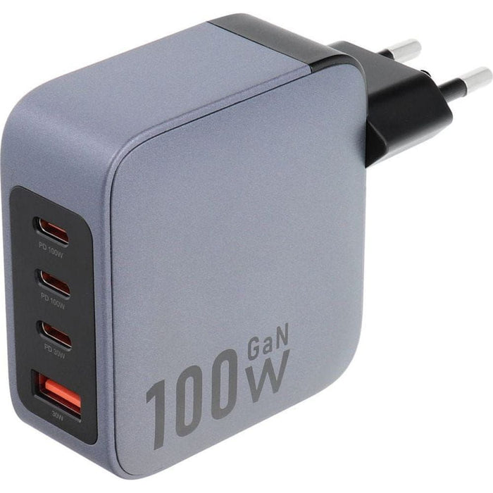 Зарядно устройство Forcell - F-Energy VT-46, 100W, GaN, сиво