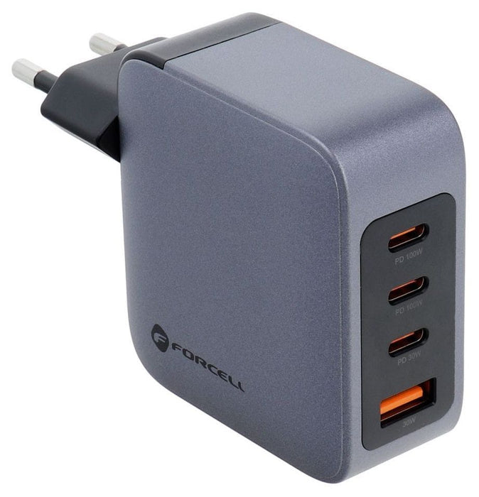 Зарядно устройство Forcell - F-Energy VT-46, 100W, GaN, сиво