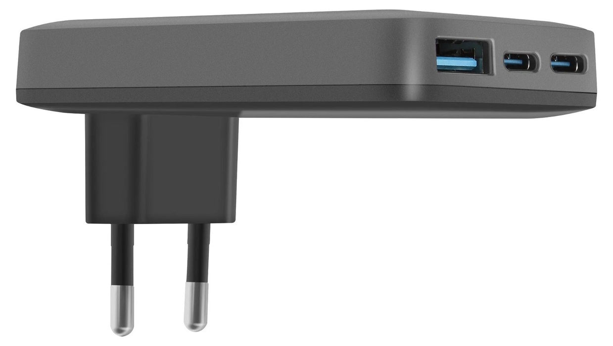 Зарядно устройство Forcell - F-Energy, VT-47, 65W, GaN III, сиво