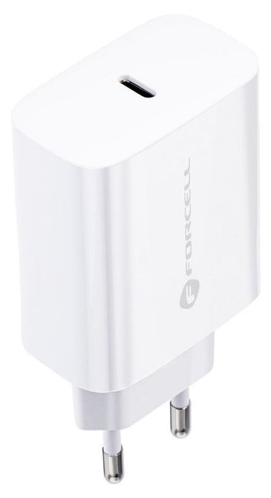 Зарядно устройство Forcell - F-Energy TFK-TC-25WPD, 25W, USB-C, бяло