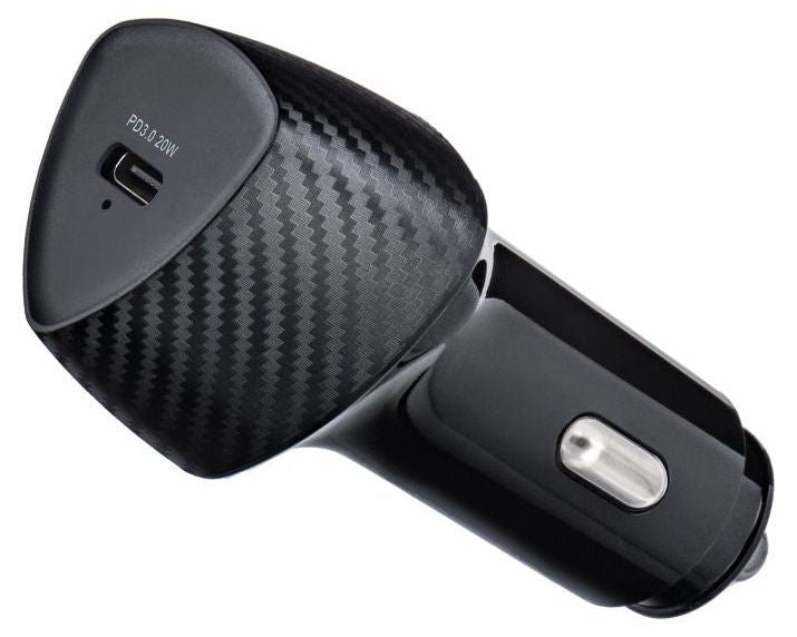Зарядно за кола Forcell – F-Energy Carbon CC50-1C, 20W, USB-C, черно