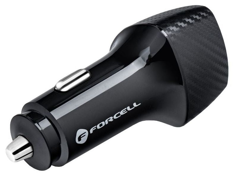 Зарядно за кола Forcell – F-Energy Carbon CC50-1C, 20W, USB-C, черно