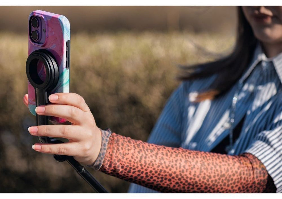Селфи стик със статив Forcell - F-Grip MagSelfie S100M, Bluetooth, черен