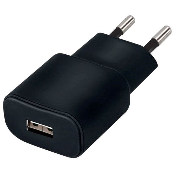 ЗАРЯДНО 220V FOREVER 1A 1XUSB BLACK