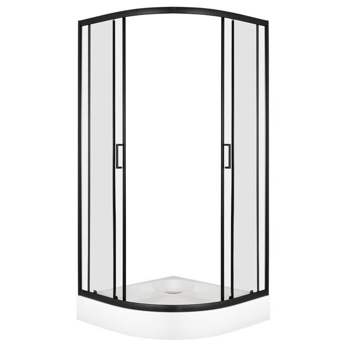 ДУШ КАБИНА 90Х90 PARMA ЧЕРЕН МАТ FORMINA BANYO