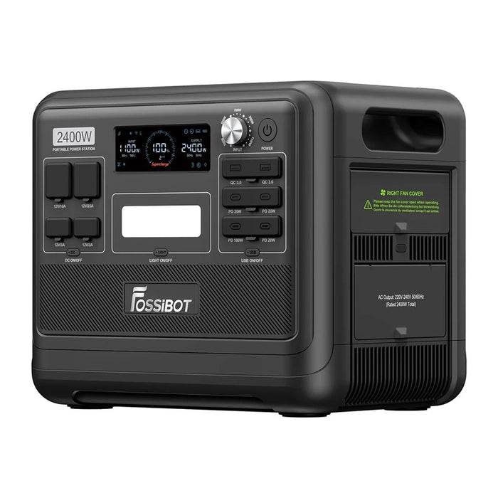Зарядна станция FOSSIBOT F2400 2400W (черна)