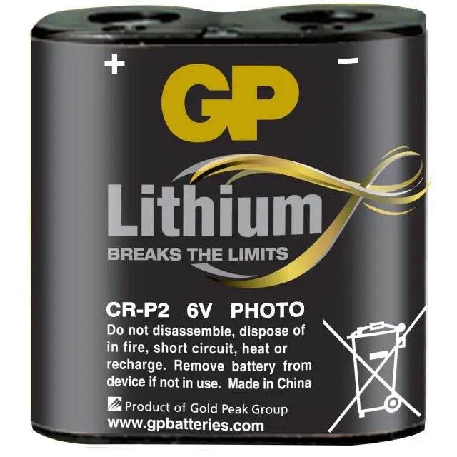 Фото литиева батерия GP CR-P2 6V