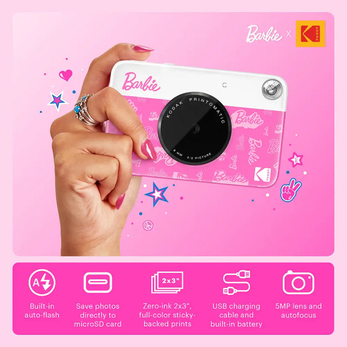 Фотоапарат за моментни снимки Kodak Printomatic Barbie