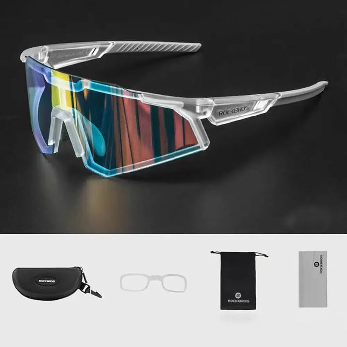 Фотохроматични очила за колоездене Rockbros SP291 UV400 бели