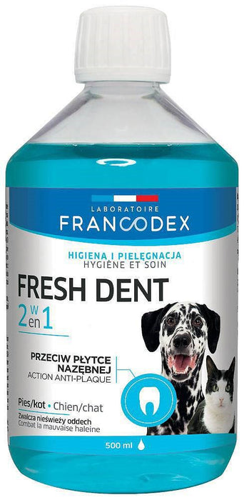 FRANCODEX Fresh dent течност за орална хигиена - формула за кучета/котки - 500 мл