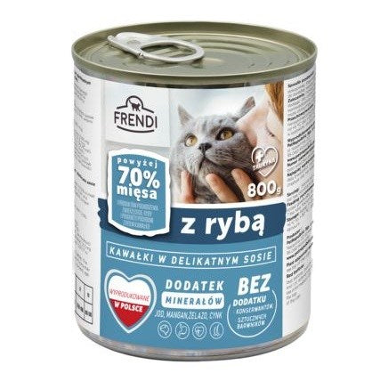 ФРЕНДИ с риба - мокра храна за котки - 800 г