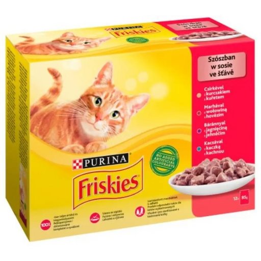 Friskies Mix meat - мокра храна за котки - 12 х 85 гр