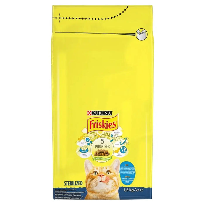 FRISKIES Стерилизирана сьомга и риба тон със зеленчуци