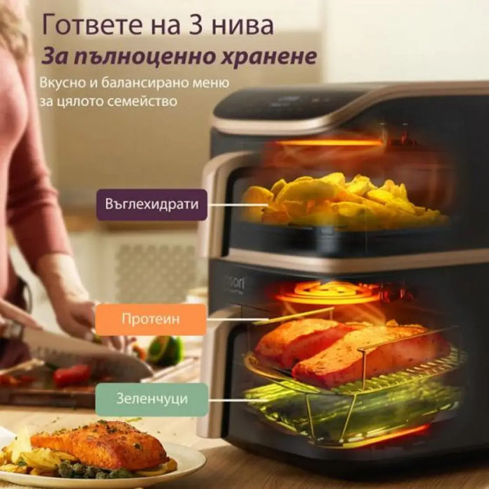 Фритюрник Cosori Airfryer Turbo Tower Pro CAF-DC123S 10.8L