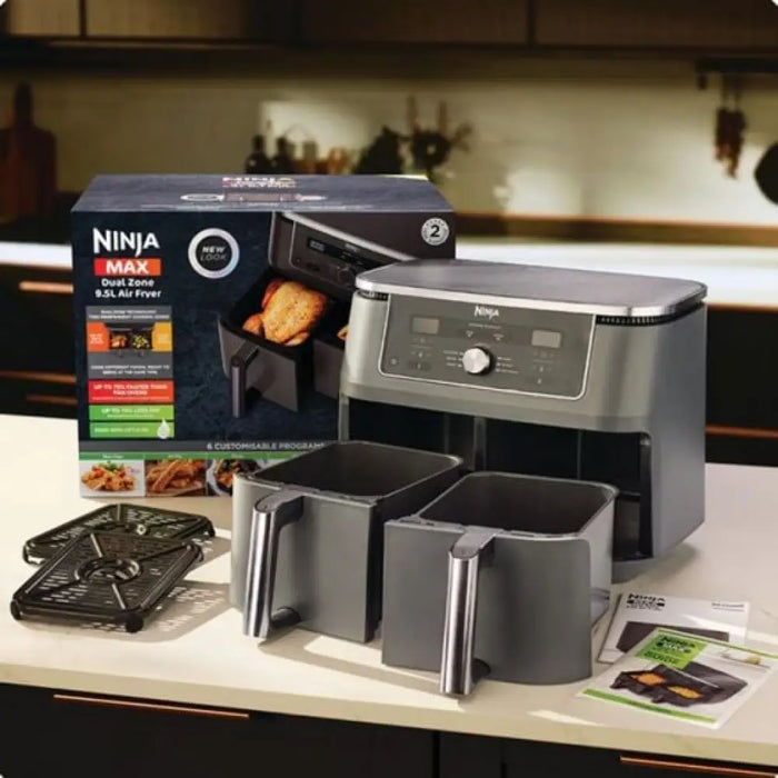 Фритюрник Двyзoнoв с горещ въздух NINJA Airfryer Foodi Pro