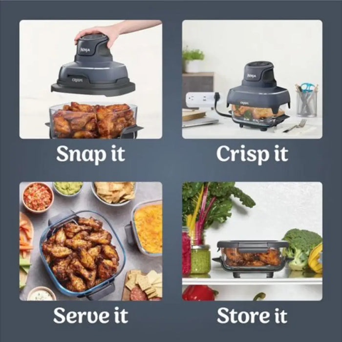 Фритюрник NINJA Crispi 4-in-1 Portable Glass Air Fryer