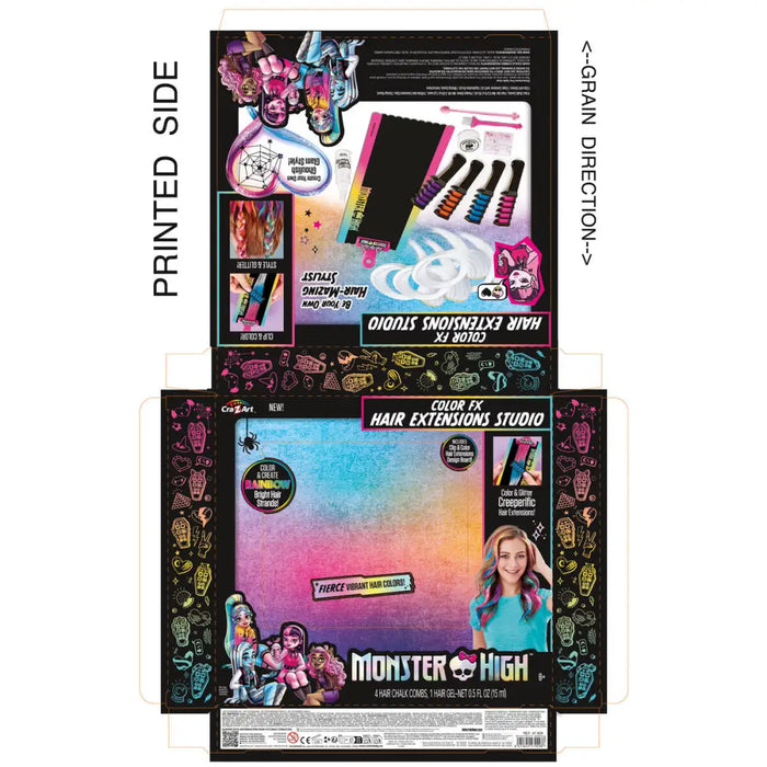 Фризьорски Комплект Monster High Екстеншъни (4 броя)