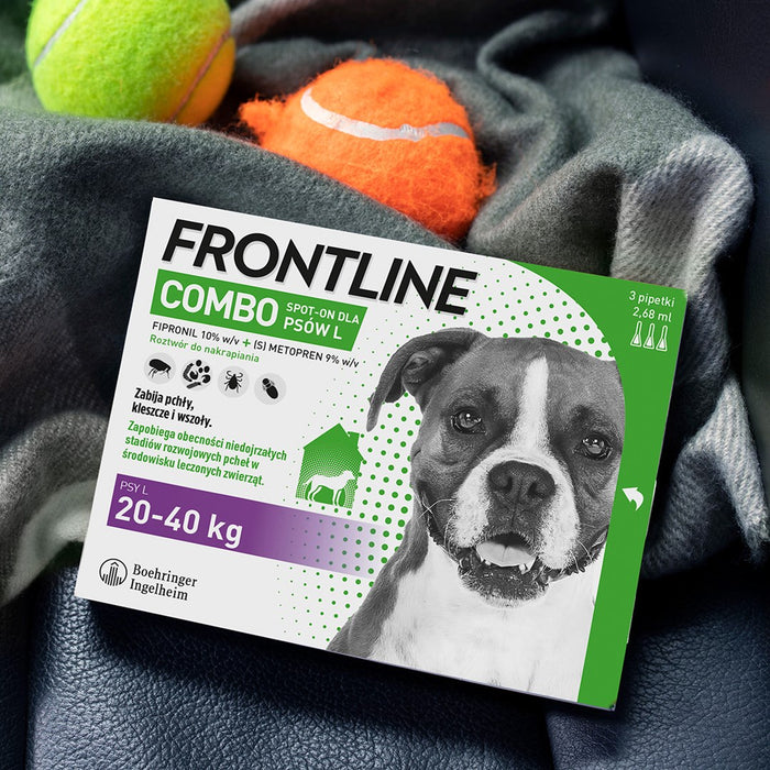 Frontline Combo Spot-on L - Капки против паразити за кучета - 3 x 2,68 мл