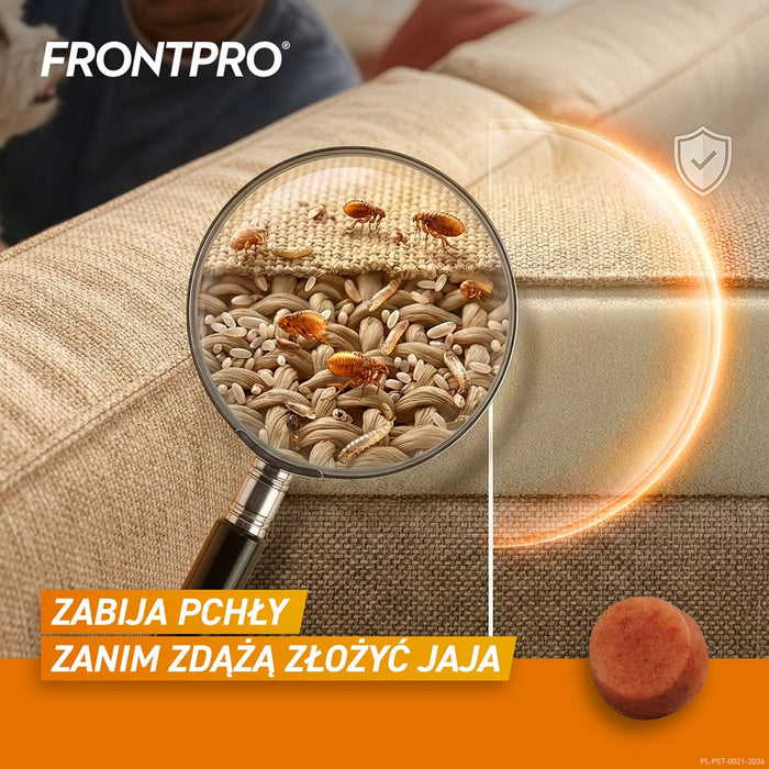 FRONTPRO Таблетки против бълхи и кърлежи за кучета (2-4 кг) - 3x 11,3 мг